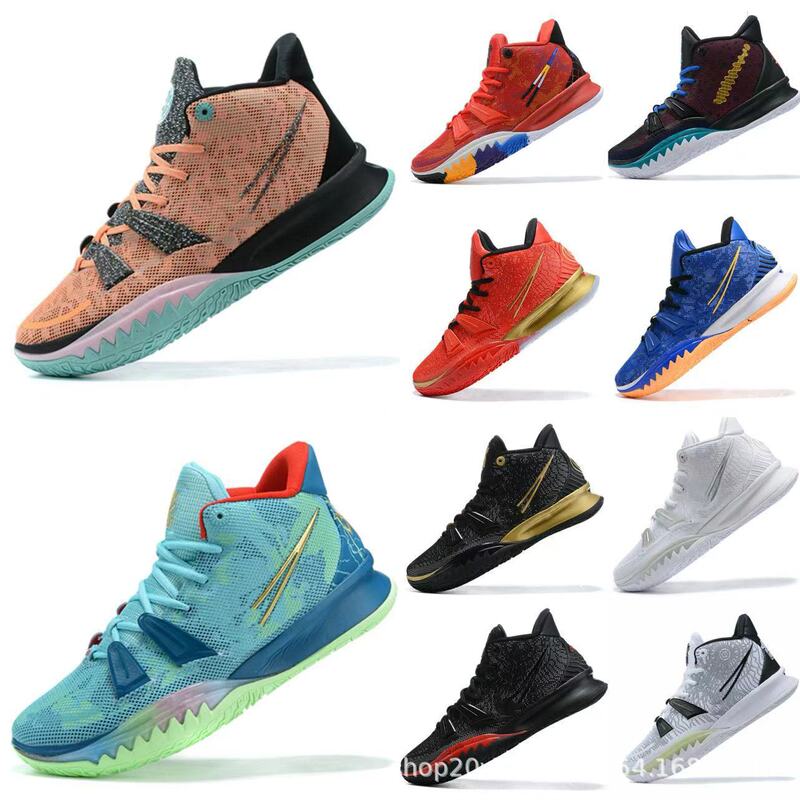 Foreign Trade Putian Shoes Irving 7 Practical Basketball Shoes Kyrie 7 Black Non-Slip Wear-Resistant Breathable Men's and Women's Sports Shoes Foreign Trade