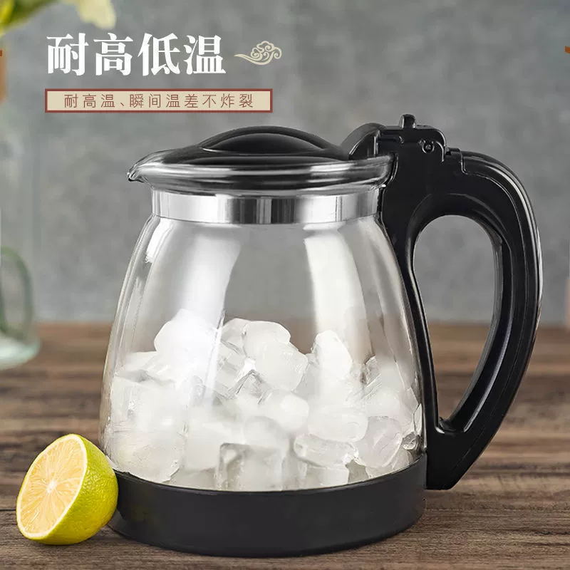 Explosion-proof glass teapot, big filter, flavored tea, tea set, increased thickness