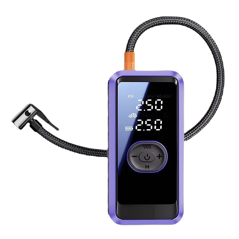 Bomba de aire montada en el vehículo fuente de alimentación de arranque de emergencia todo en uno pantalla digital de alta potencia bomba de aire montada en el vehículo eléctrico