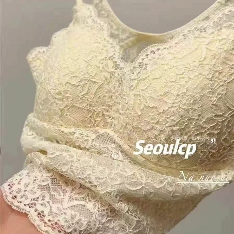  Lace underwear, top with cups, summer tank top, suit, base bra, beautiful back