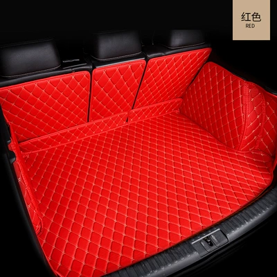 Car Interior Decoration Supplies Yuan | Trunk Mat - full-coverage-red-leather-default-items
