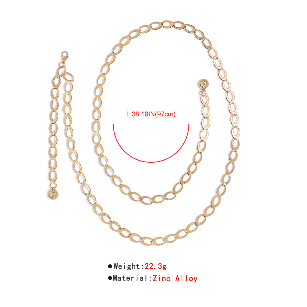 Fashion Sexy Metal Chain Tassel Waist Chain display picture 3