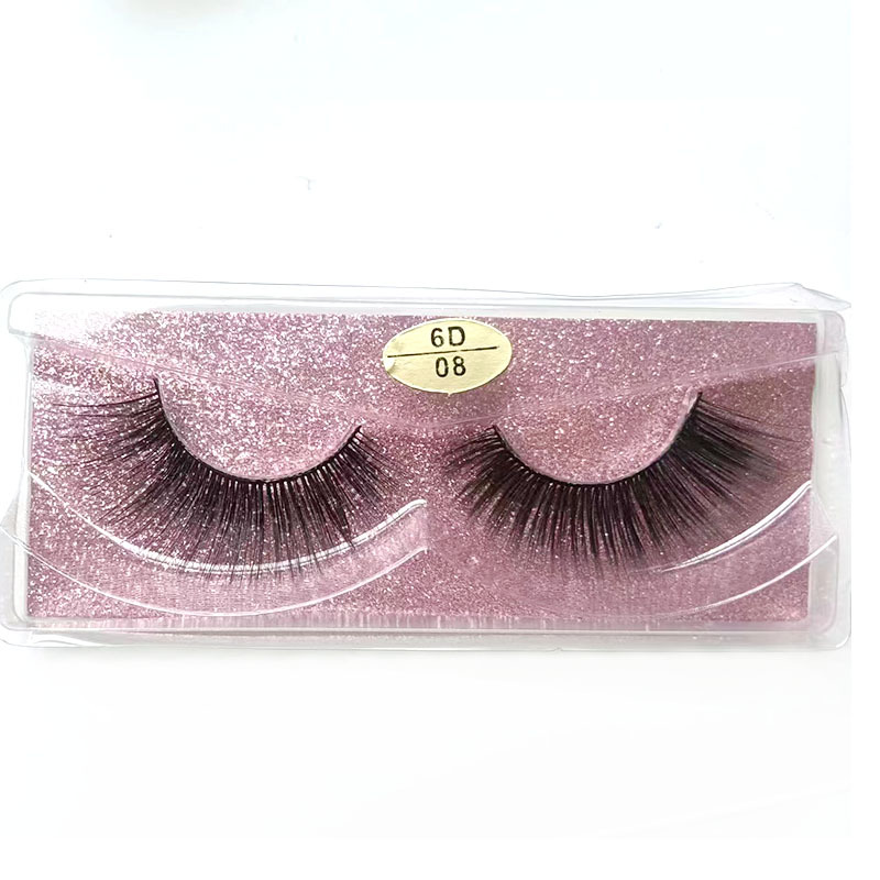 Pestañas postizas de fibra química tridimensional 3D que se curvan un par de pestañas multicapa gruesas ojos grandes y suaves pestañas cómodas