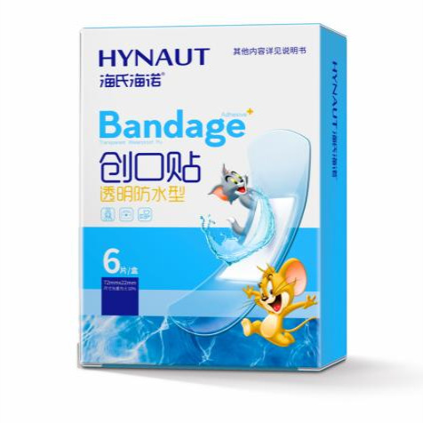 하이스 하이누오 A137 반창고 투명 방수 72mm*22mm (6개/박스) - 1박스