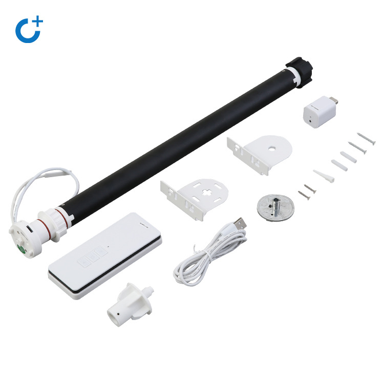 Cortina de control remoto WIFI motor tubular cortina de apertura y cierre de oficina cortina ciega veneciana graffiti Motor de cortina eléctrica inteligente