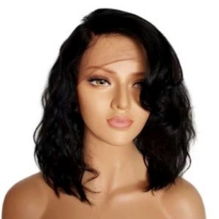 Amazon explosions European and American wig women's chemical fiber black medium and long short curly hair natural curly hair set source factory