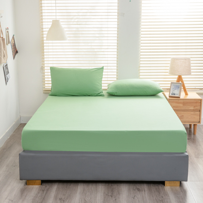 Nuevo 40 algodón lavado con agua cama de algodón sólido simple casa Simmons colchón cubierta de protección antideslizante cama de cama