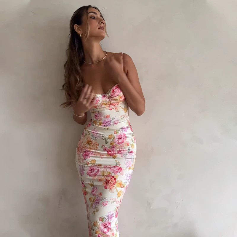 Платье летнее модное облегающее sexy, импортированный европейский стиль, бренд другой, размеры S-XL, для Amazon