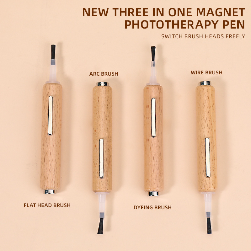 Exclusividad transfronteriza para uñas 3 en 1 imán multifuncional con patrón de cepillo imán de ojo de gato potente al por mayor