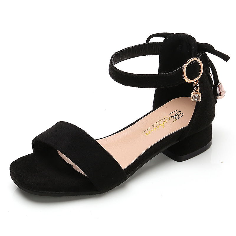 Sandalias para niñas 2025 nuevos zapatos de princesa para niños grandes de verano pequeños zapatos de princesa cómodos de tacón alto sandalias para niños