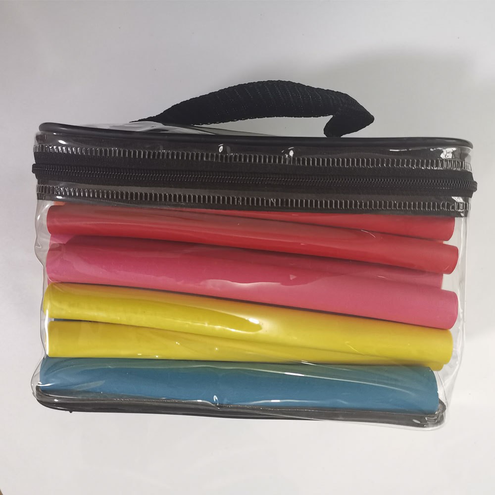 Amazon venta caliente 42 piezas de esponja de PVC tubo de cabello de algodón de perla barra de cabello universal cabello de cabello rizado rollo de frangeo