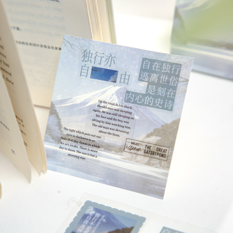 Notas adhesivas de Mr. Paper Three Enjoy Serie Lonely Island Notas adhesivas para estudiantes de estilo ins originales Notas adhesivas de oficina