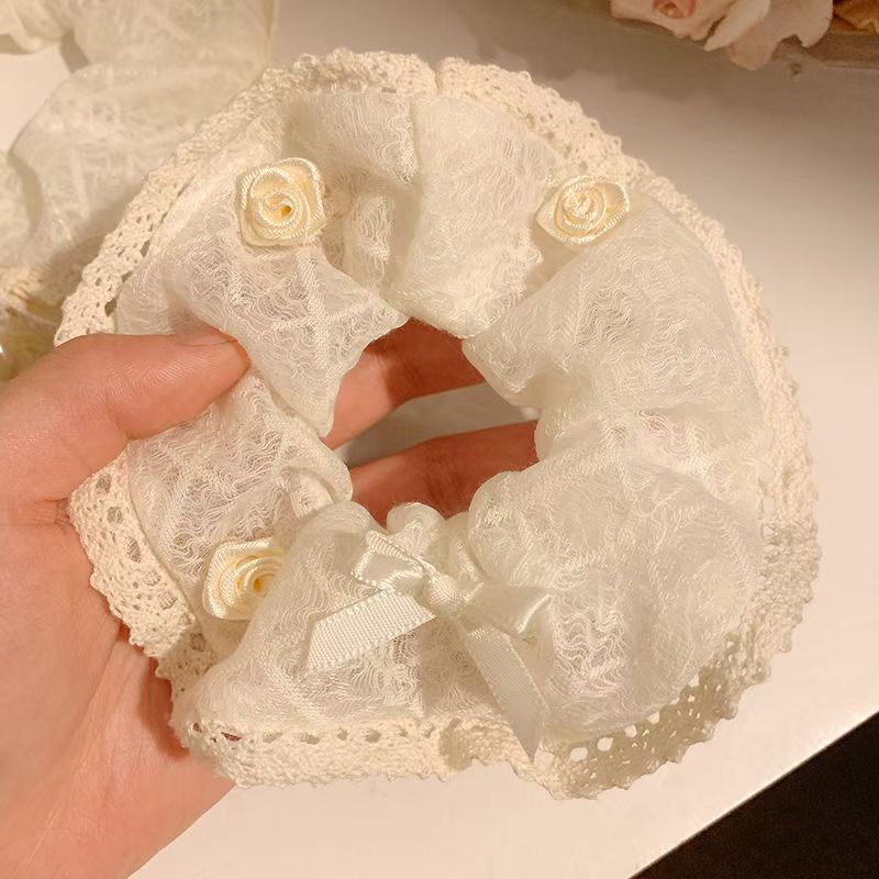 꽃 리본 머리끈