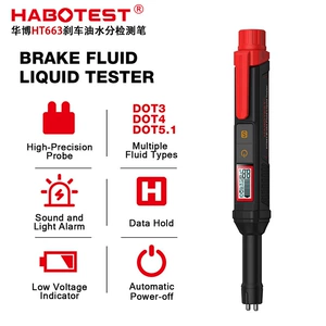 Habotest/Huabo Ht663 Car and Motorcycle Brake Oil Detection Motor Vehicle Brake Fluid Moisture Tester