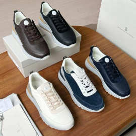 外贸新款男士欧洲透气运动鞋舒适百搭潮流休闲鞋时尚男鞋真皮