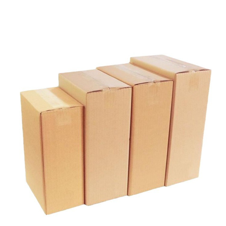 3层扁盒子扁平瓦楞纸板纸箱快递T型电商包装箱装饰画纸箱侧开口