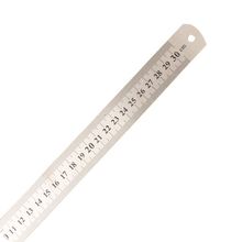 钢尺 不锈钢直尺测量  双面刻度 公/英制学生文具测量工具尺