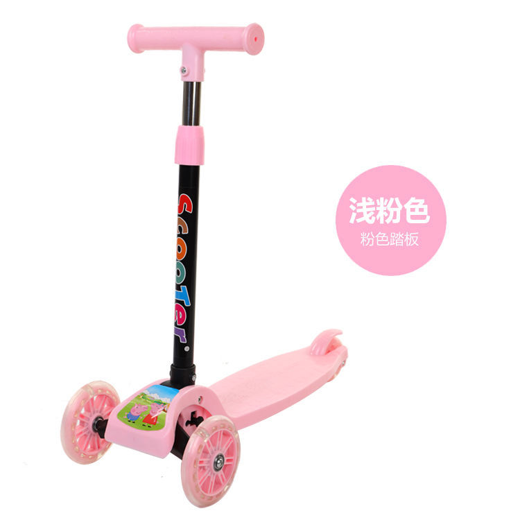 Regalo directo de fábrica para niños scooter 2-8 años bebé bicicleta de tres ruedas flash scooter cochecito de juguete