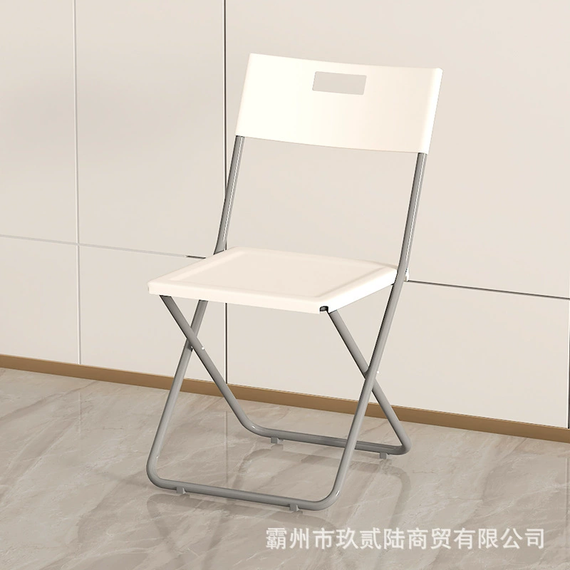 Фабричный складной стул открытый пластиковый офисный белый складной стул домашняя спинка Портативный передвижной стул для конференций