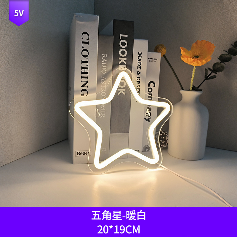 クリスマス祭りアクリルネオン屋内制クロスボーダーledライトブランドins吊り壁led装飾ライト|undefined