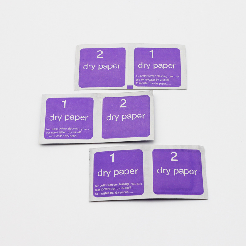 Purple Alcohol Pack 1+2 Double Dry Pack Tempered Film Mobile Phone…