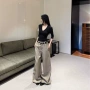 加长宽松新款春秋阔腿裤