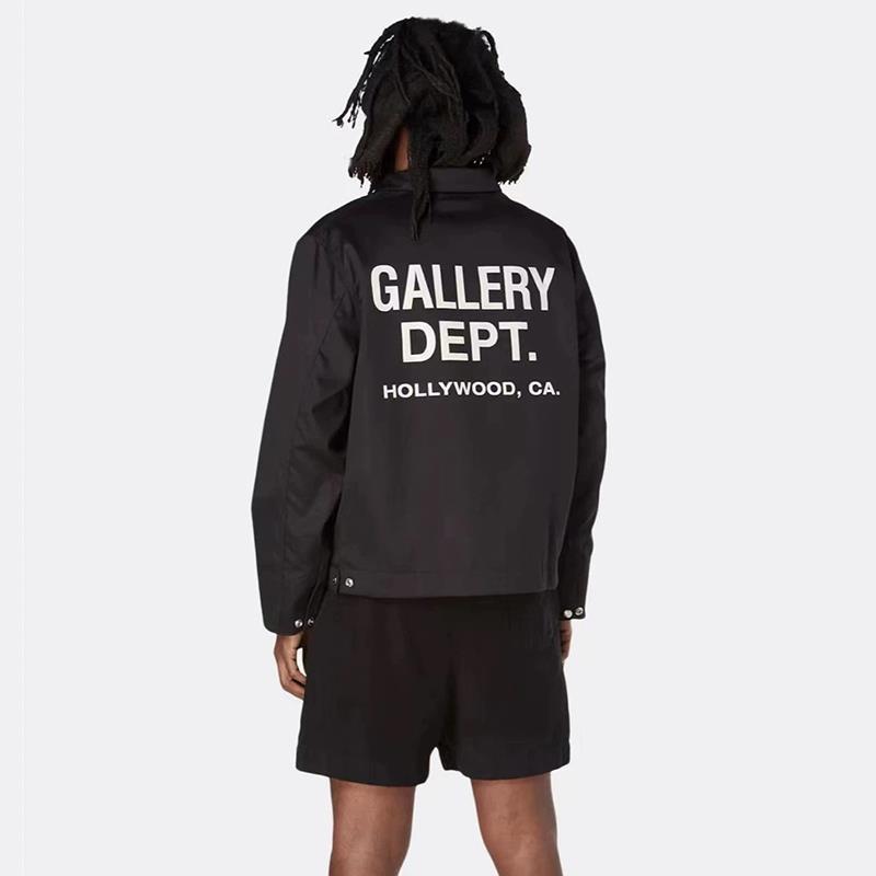 GALERÍA DEPT básica marca de moda americana chaqueta de entrenador otoño e invierno delgada hombres y mujeres pareja cremallera abrigo rompevientos