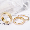 Advanced ring stainless steel, matte jewelry, European style, high-quality style