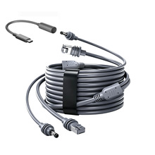 亚马逊爆款迷你2in1Charging Cable网络延长线二拖二以太网链接