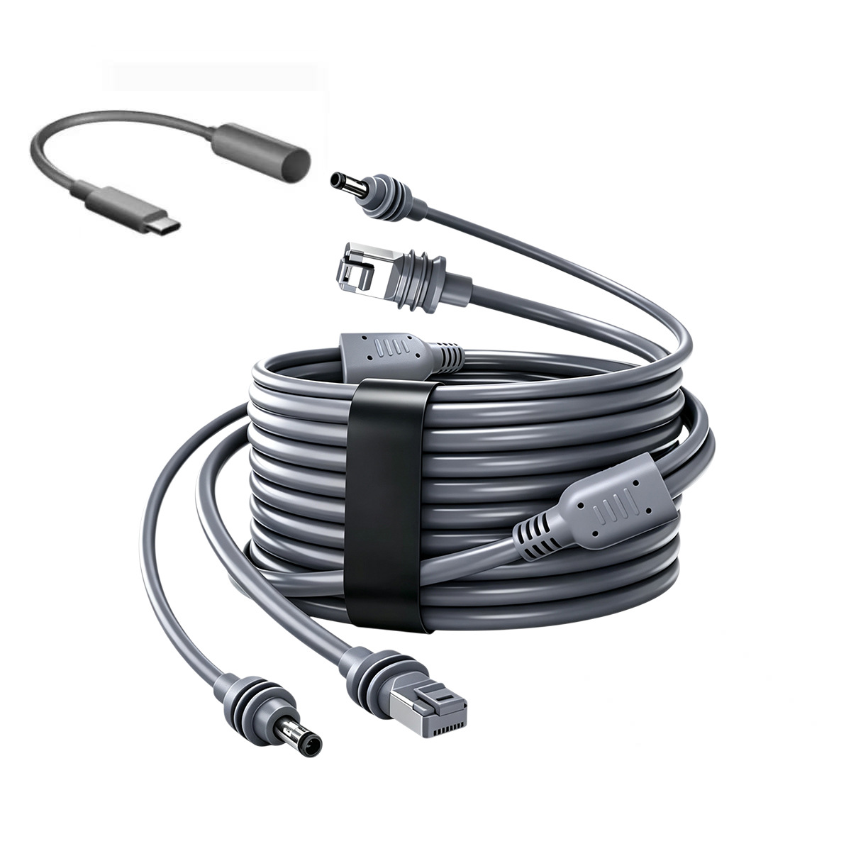 亚马逊爆款迷你2in1Charging Cable网络延长线二拖二以太网链接