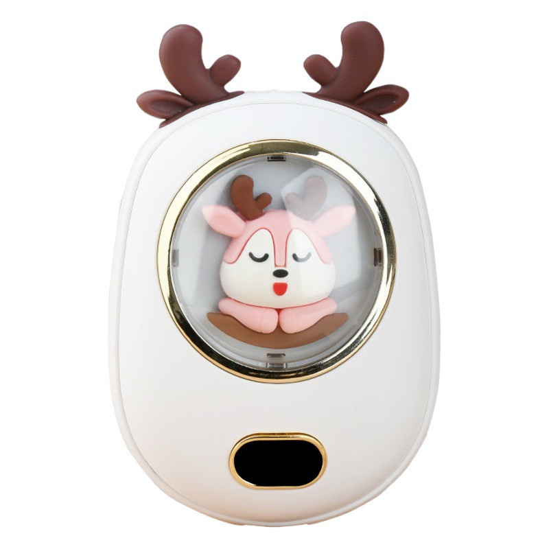 2023 transfronterizo mano calentador Banco DE ENERGÍA dos en una pantalla digital USB lindo mascota noche Luz Portátil mini mano calentador regalo