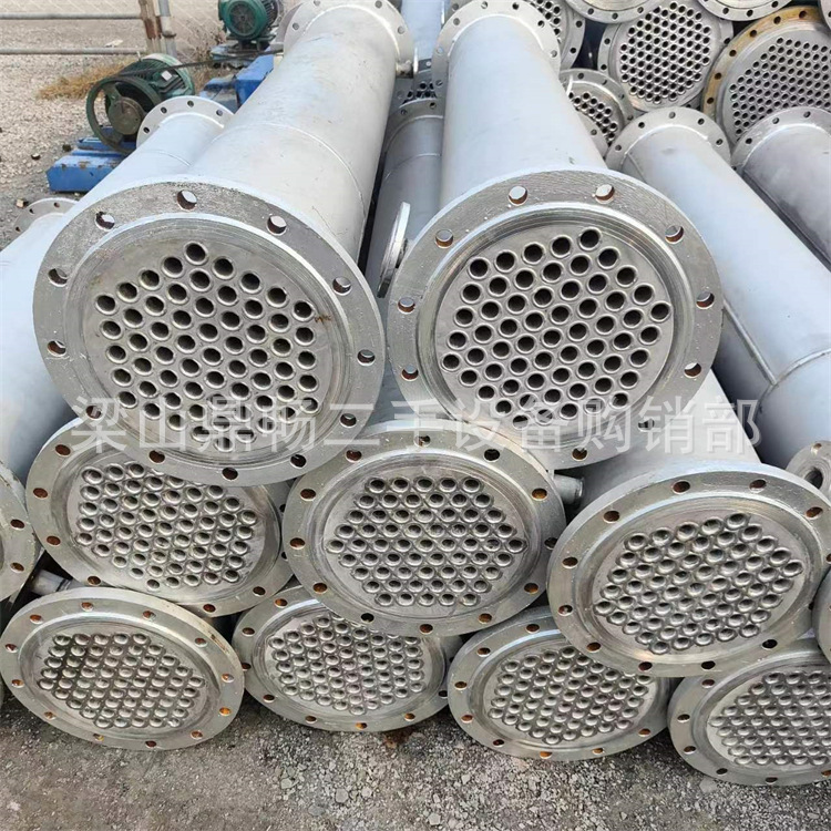 供应二手304不锈钢冷凝器 50平方不锈钢冷疑器 列管式换热器转让
