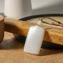 新疆收藏天然白玉无事牌