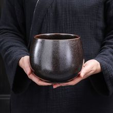 茶洗茶渣缸大号建水茶钵水盂废水桶高档陶瓷配件水缸茶盂洗