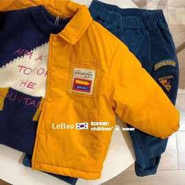 儿童冬季2025新款韩版童装酷潮时髦棉衣男童百搭帅气外套春秋休闲