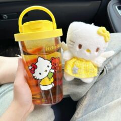 夏の女性向けのシンプルで見栄えの良いプラスチックカップ、学生向けの大容量カップ、高温耐性の子供用ストローカップ