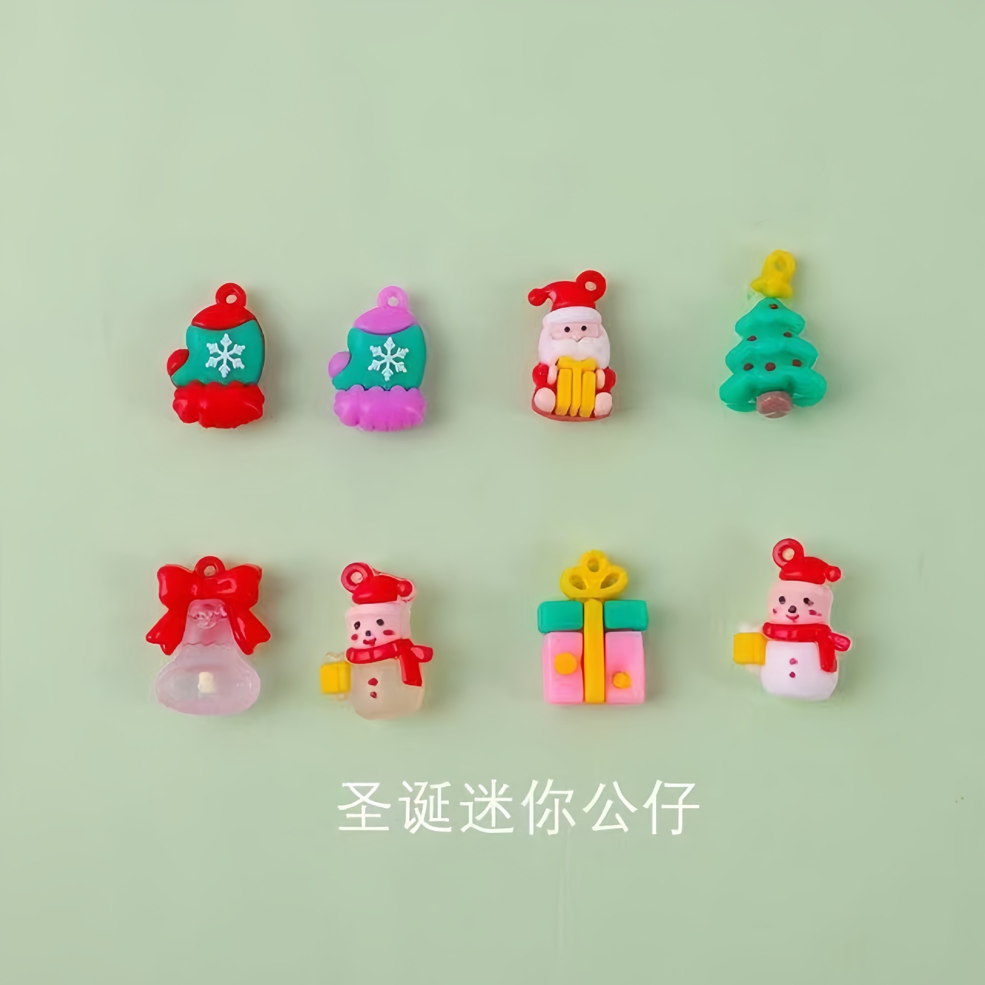 Nuevo cruzado de Navidad llavero colgante muñeca de Papá Noel bolsas de coches colgando joyas regalos de Navidad árbol