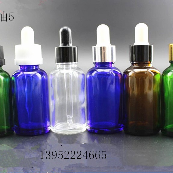 厂家现货直销10毫升精油玻璃瓶20毫升30毫升50毫升胶帽滴管欢迎新