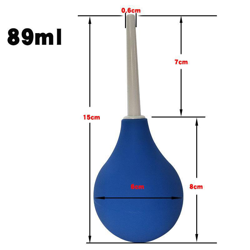 Silicone Spherical Enema and Vaginal Irrigator 310ml Black Large Capacity — detail image 7