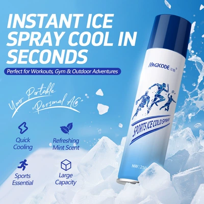 Air cooling agent for vehicle spray, ice muscle cooling, refreshing - maiku-sports-cooling-spray-250ml-english-versionexport