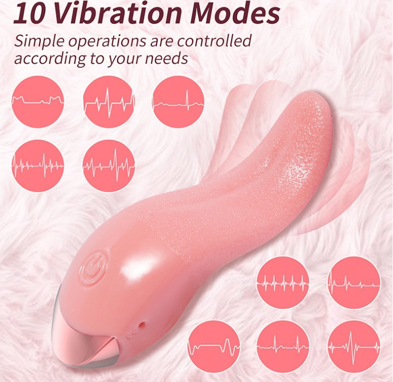 Γυναικείο ηλεκτρικό αυνανιστήριο γλώσσας AV, προσομοιωμένη συσκευή θέρμανσης και γλείψιμου, διέγερση κλειτορίδας, παιχνίδι ενηλίκων, σεξουαλικό παιχνίδι_voghion.com