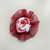 Shiffon hair band handmade, hair accessory contains rose flower-shaped, thin weaving, flowered