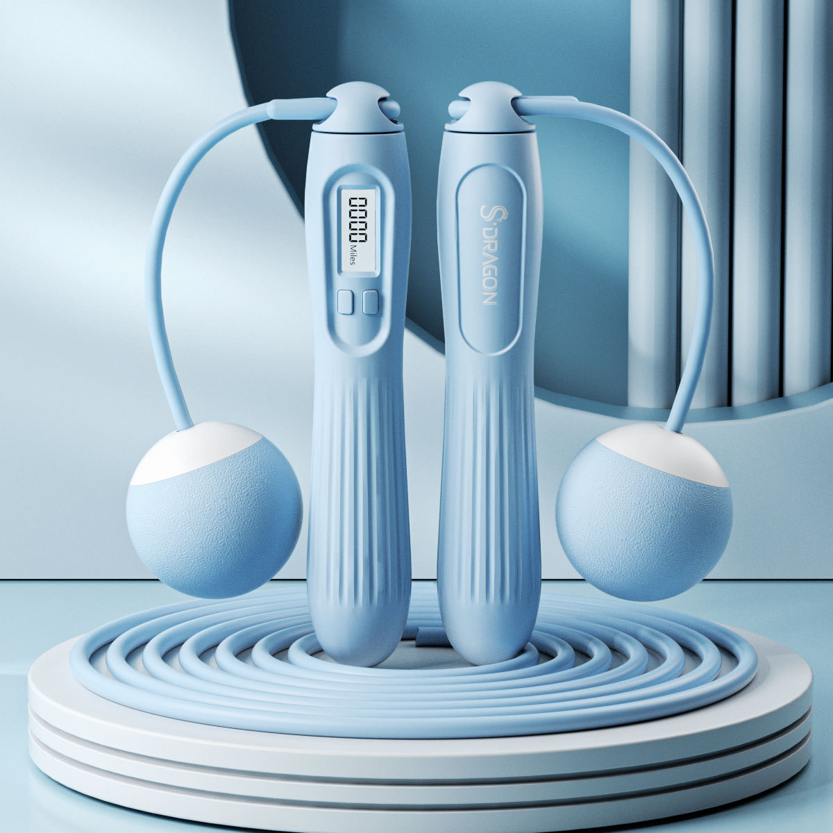 하늘색 공 이중 목적