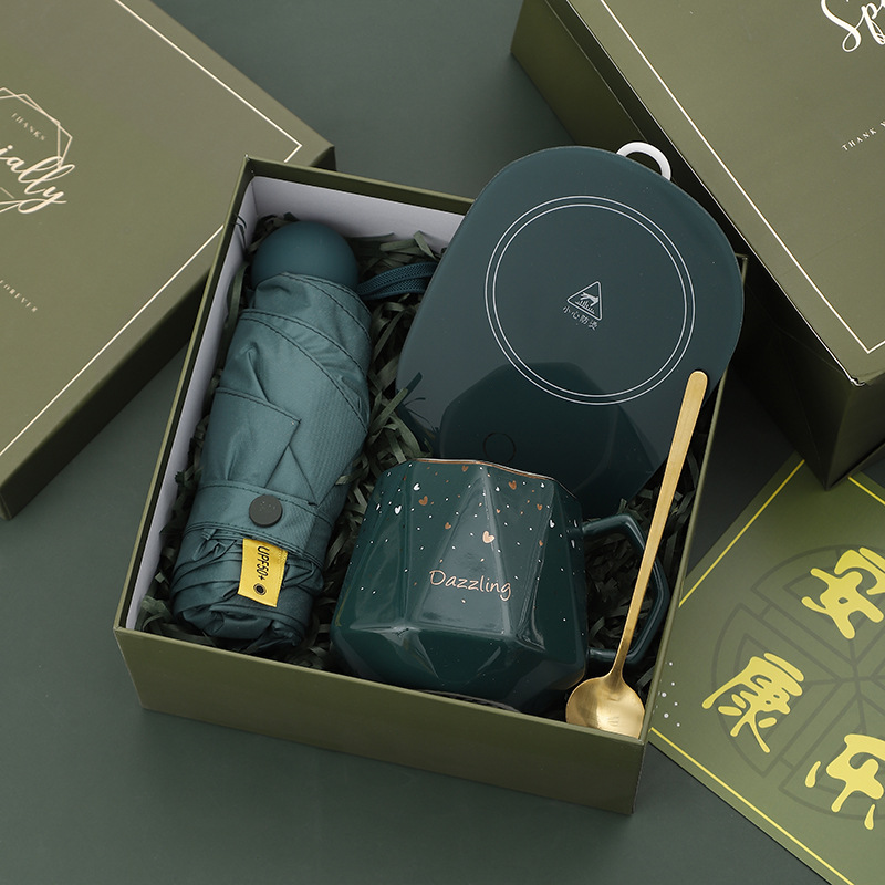 Festival de la diosa Sanba luz verde regalo de mano de lujo empresa Reunión Anual actividad de apertura regalo práctico regalo de cumpleaños de alta gama