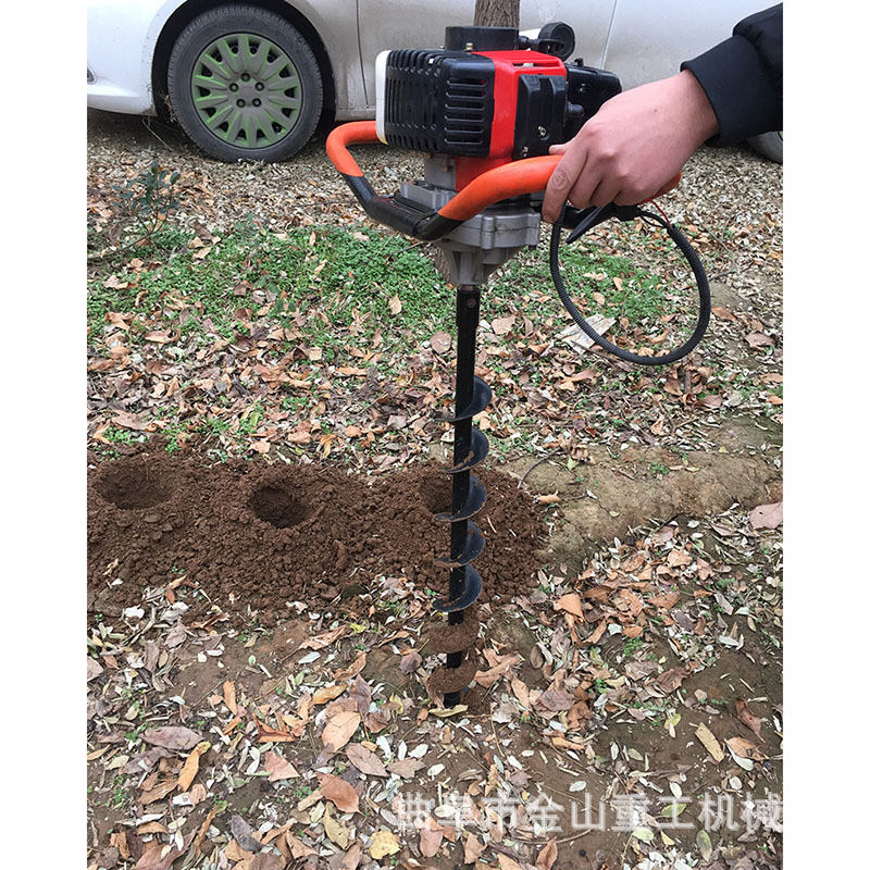 加厚型好用手提挖坑机 水泥杆挖坑机 中型农用汽油钻孔机