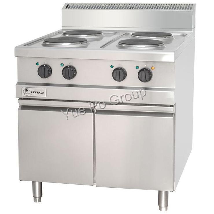 INTECH电热四头平头炉下掩门柜（700）