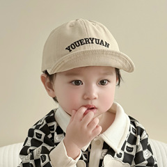 Autumn South Korea Baby Hat Spring and Autumn Soft Brim Letter Boys and Girls Baby Duck Bill Hat Baby Sun Protection Baseball Cap
