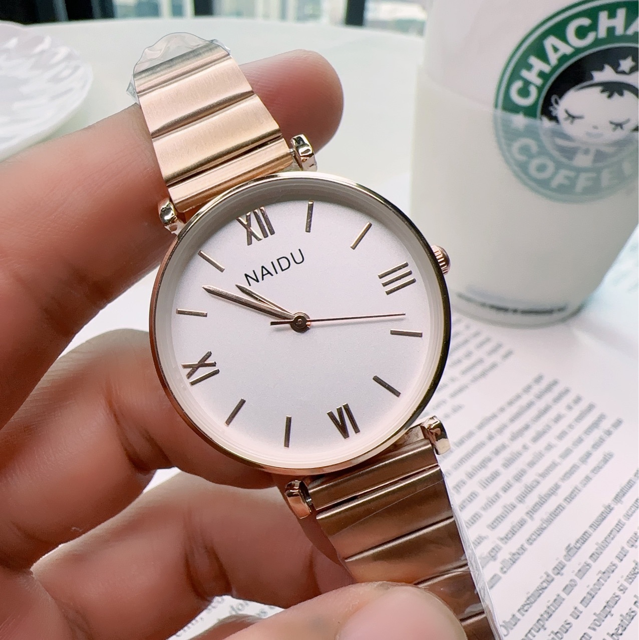 Steel Belt Quartz fashion watch TikTok live popular couple watch mesh strap watch factory wholesale delivery supply