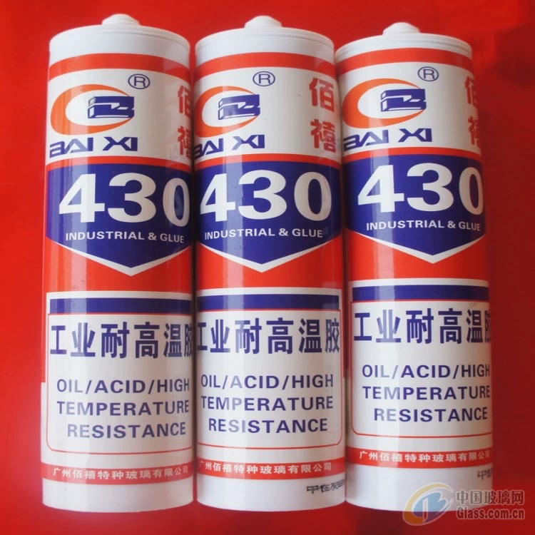 Поставка 430 ° C высокотемпературный устойчивый стеклянный клей белый высокотемпературный стеклянный клей