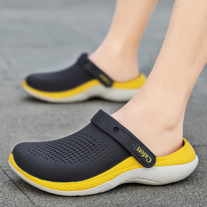 Men's Hole Shoes Summer Breathable Fashionable Outdoor Wear Beach Sandals Non-Slip Shoes Outdoor Sports Sandals for Men Men's Hole Shoes Summer Breathable Fashionable Outdoor Wear Beach Sandals Non-Slip Shoes Outdoor Sports Sandals for Men